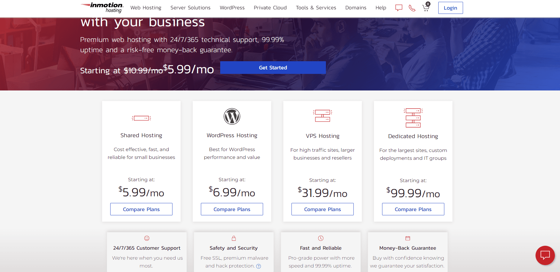 InMotion WordPress hosting