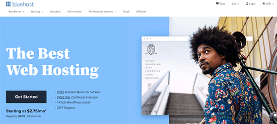 Bluehost Homepage